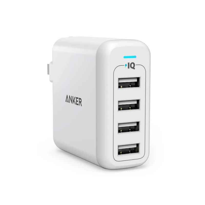 Adapter củ sạc Anker Powerport 4 cổng, 40w - A2142