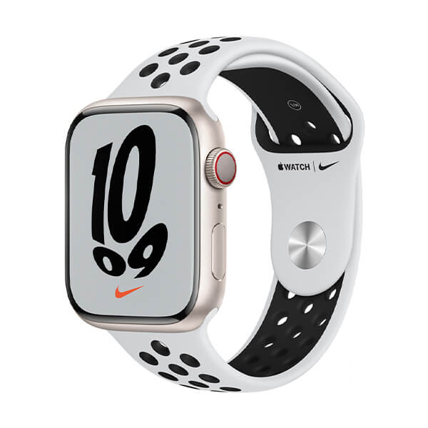 Apple Watch Nike Series 7 45mm (4G) Viền nhôm - Dây cao su