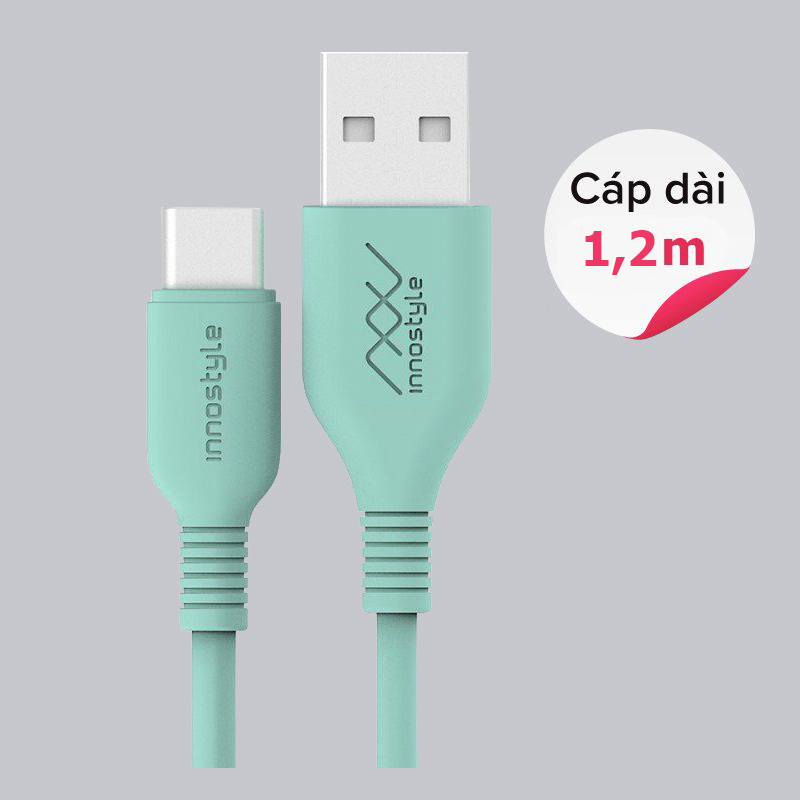 Cáp sạc Innostyle Jazzy USB-A to USB-C 1.2m