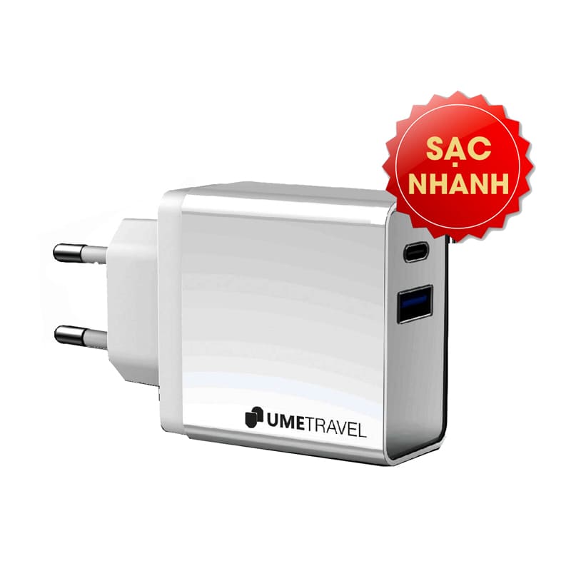 Củ sạc Dual USB 18W - PD 18W UmeTravel A4