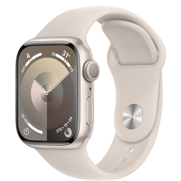 Apple Watch Series 9 41mm (LTE) Viền nhôm - Dây cao su size S/M