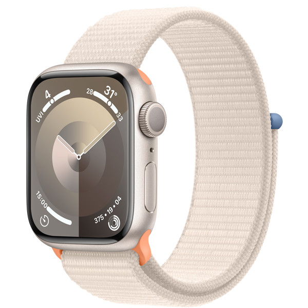 Apple Watch Series 9 45mm (GPS) Viền nhôm - Dây quấn thể thao