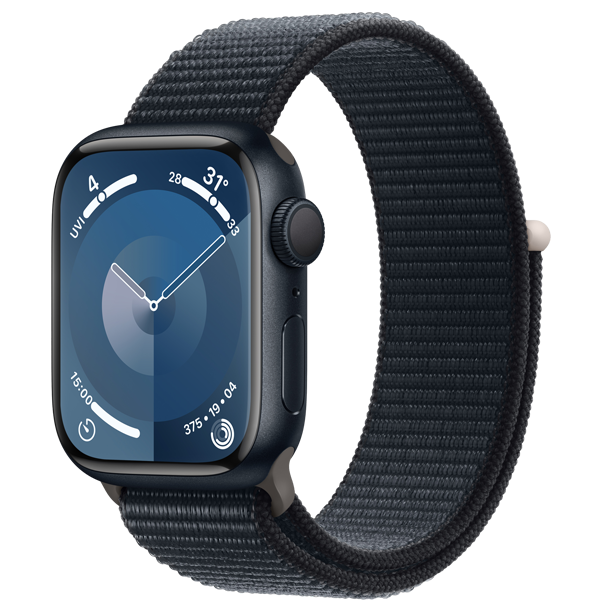Apple Watch Series 9 45mm (GPS) Viền nhôm - Dây quấn thể thao