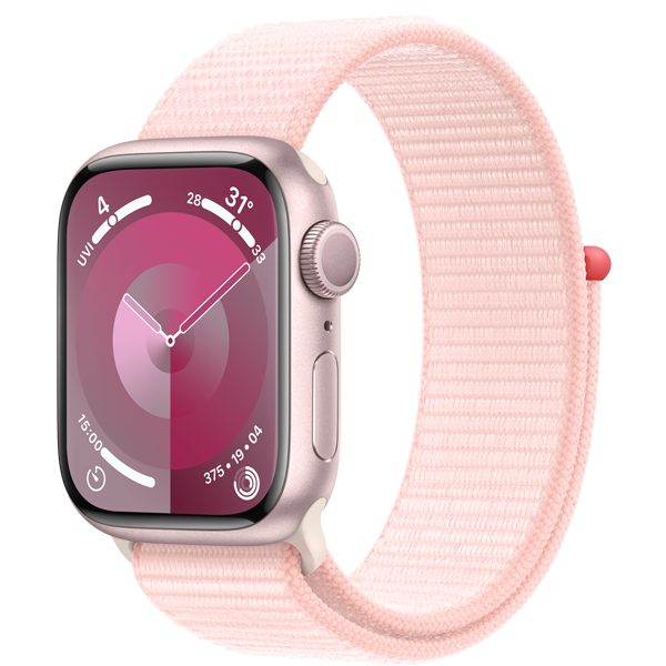 Apple Watch Series 9 45mm (GPS) Viền nhôm - Dây quấn thể thao