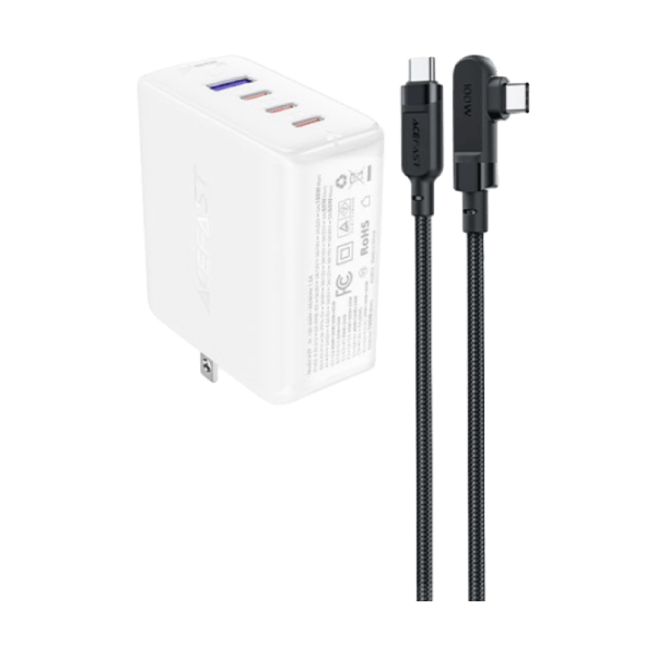 Bộ sạc Acefast PD100W GaN (3x USB-C + USB-A) (US) A39