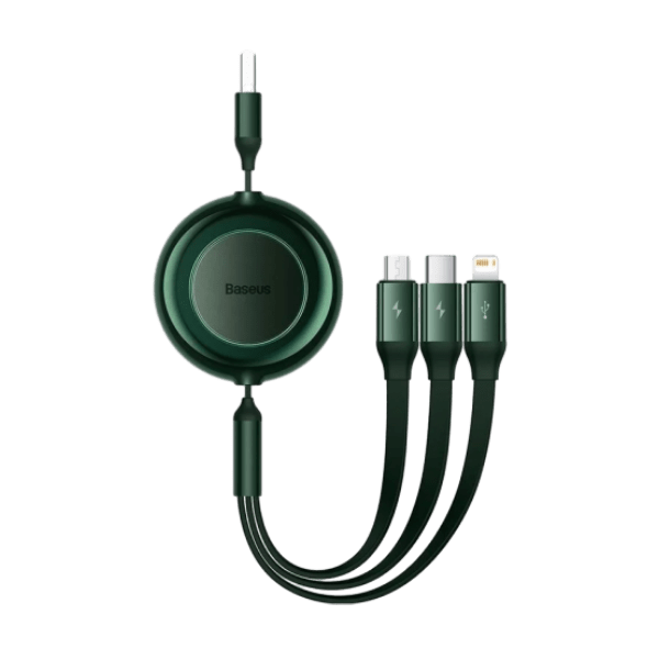 Cáp sạc dây rút Baseus Bright Mirror 2 Series Retractable 3in1 1.1m