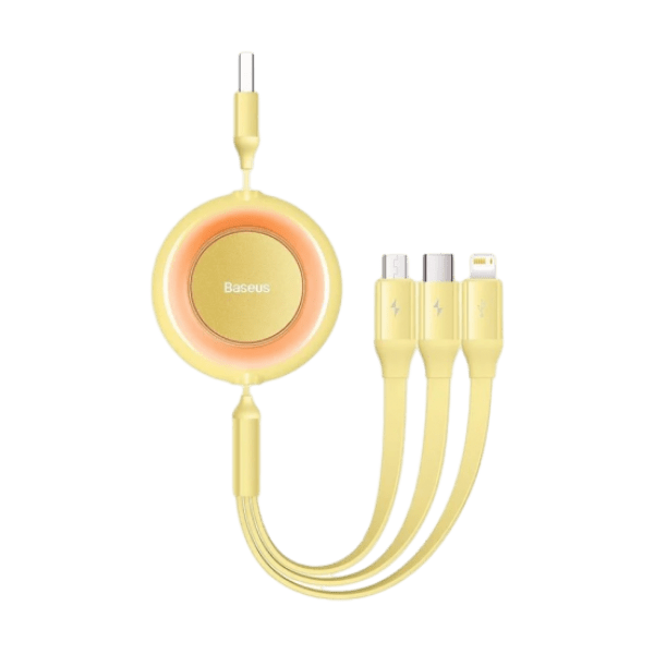 Cáp sạc dây rút Baseus Bright Mirror 2 Series Retractable 3in1 1.1m