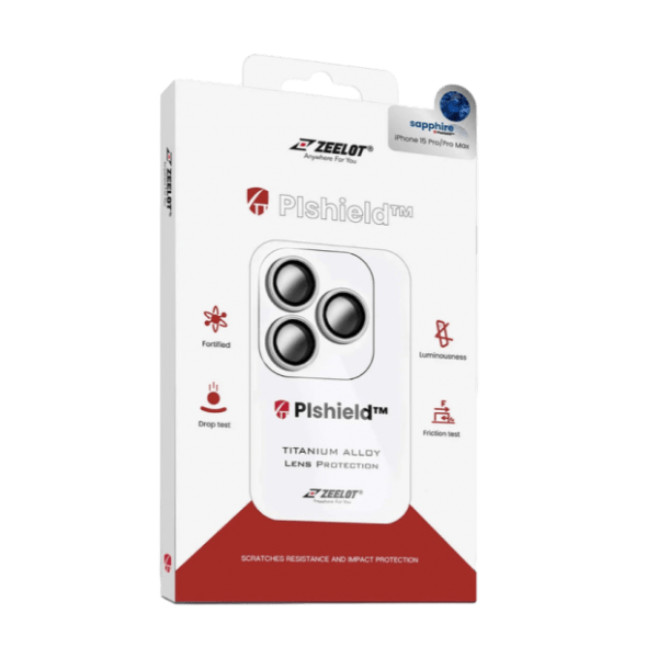 Dán cường lực camera iPhone 15 Pro/15 Pro Max Zeelot Pishield