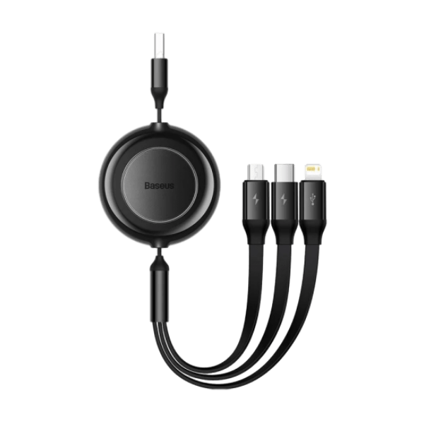 Cáp sạc dây rút Baseus Bright Mirror 2 Series Retractable 3in1 1.1m