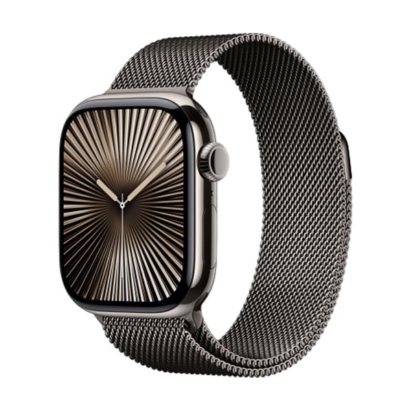 Apple Watch Series 10 46mm (LTE) Viền titan - Dây milanese size M/L