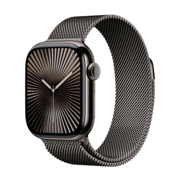 Apple Watch Series 10 46mm (LTE) Viền titan - Dây milanese size M/L