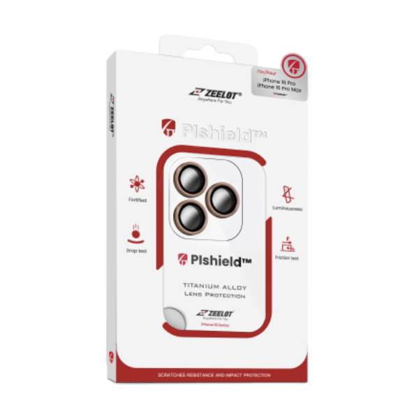 Dán cường lực camera iPhone 16 Pro /16 Pro Max Zeelot Pishield