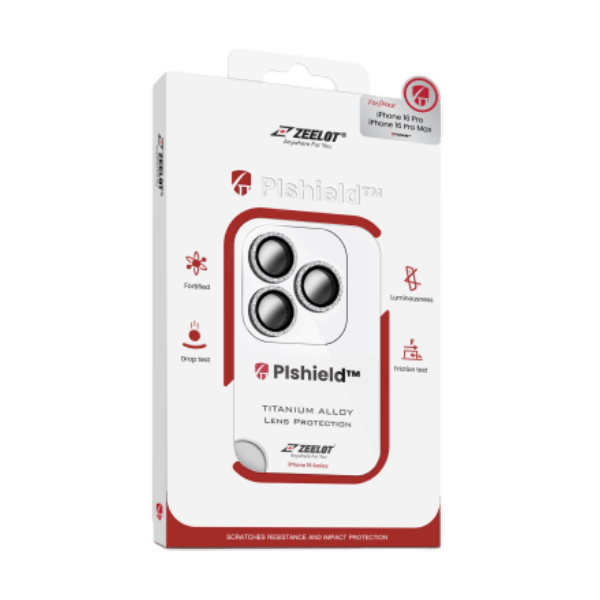 Dán cường lực camera iPhone 16 Pro /16 Pro Max Zeelot Pishield