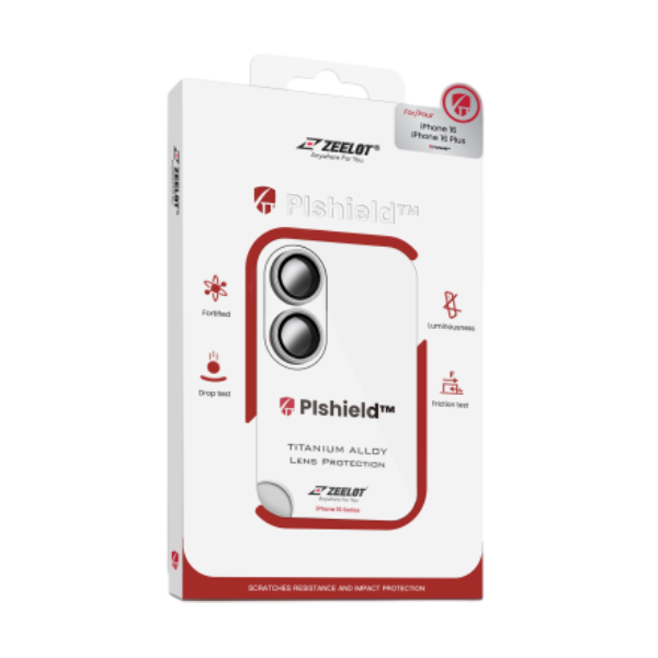 Dán cường lực camera iPhone 16 /16 Plus Zeelot Pishield