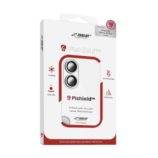 Dán cường lực camera iPhone 16 /16 Plus Zeelot Pishield