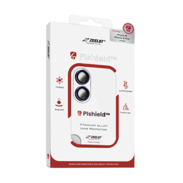 Dán cường lực camera iPhone 16 /16 Plus Zeelot Pishield