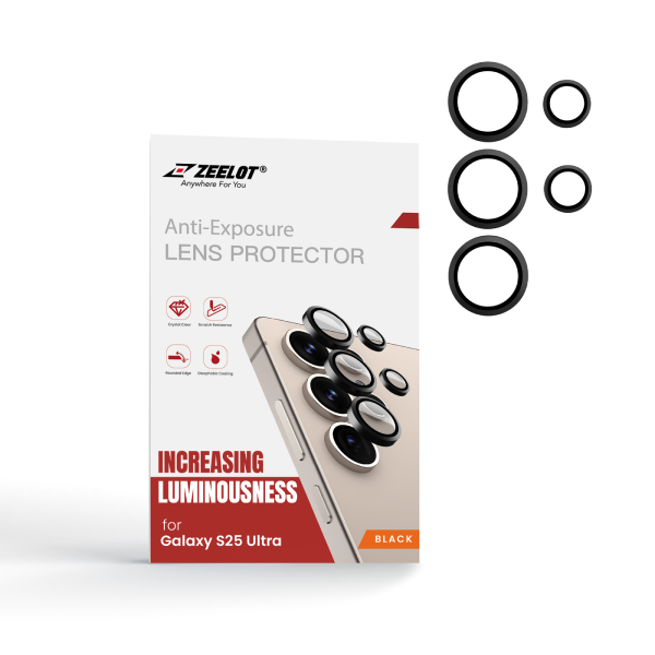 Dán kính cường lực Camera Samsung Galaxy S25 Ultra Zeelot Pishield