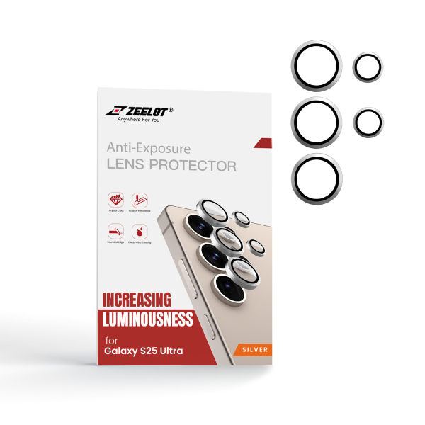 Dán kính cường lực Camera Samsung Galaxy S25 Ultra Zeelot Pishield