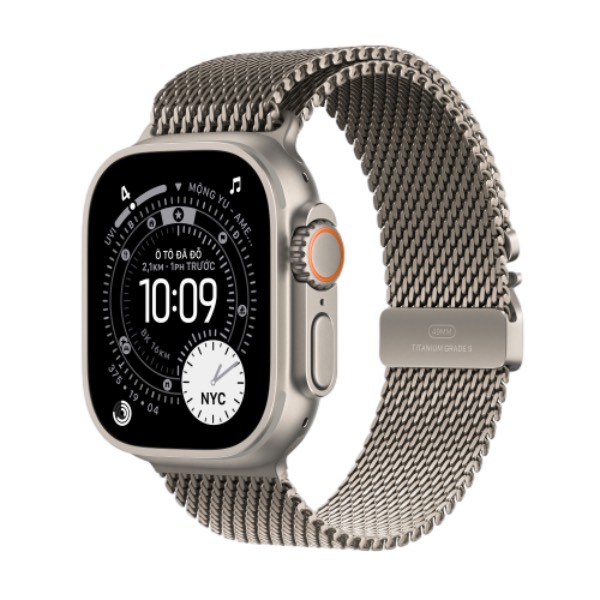 Apple Watch Ultra 3 (2025) 49mm (5G) Viền Titan - Dây Milanese